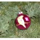 Weihnachtskugel "Nymphie" - 6 cm  - pink, glänzend